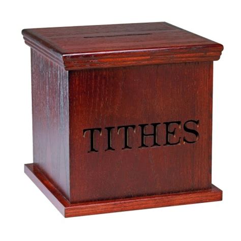 metal tithe boxes|wooden tithing box.